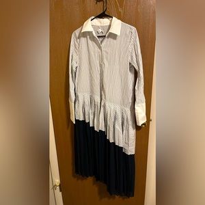 Asymmetrical shirt dress